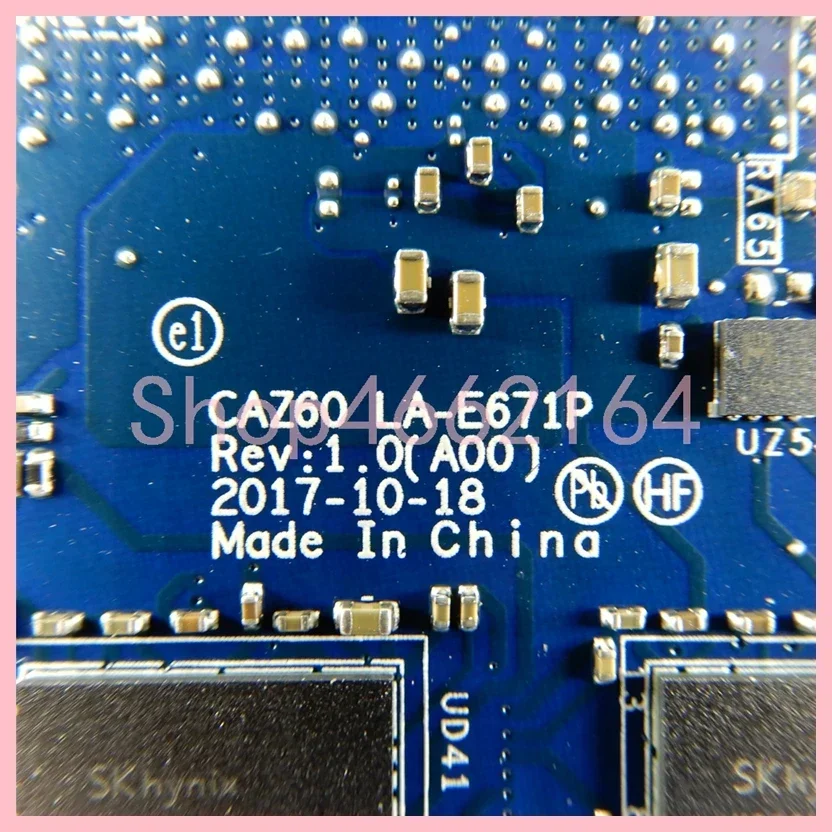 Ddr4 8Gb - LA-E671P With i5-8250U i7-8550U CPU 4GB/8GB-RAM