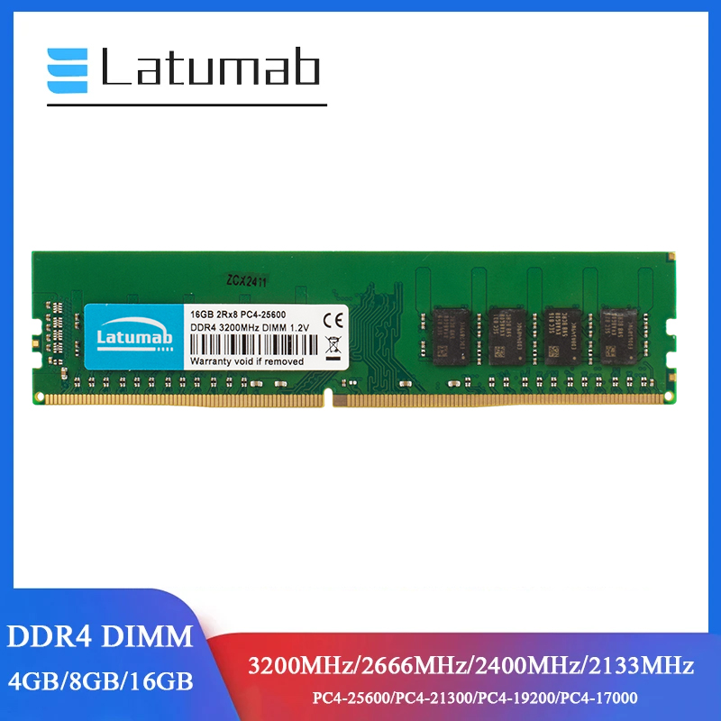 Latumab RAM DDR4 Desktop Memor - Ddr4 2400Mhz 评论和价格