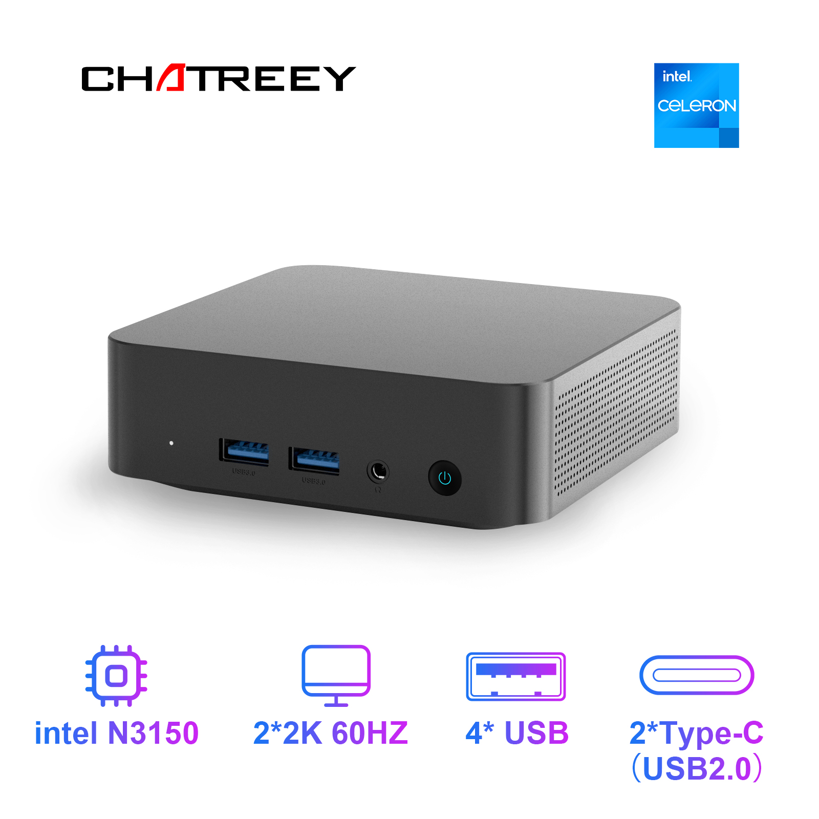 Chatreey  Mini PC T9 N3150  DD - Ddr3 8Gb 评论和价格
