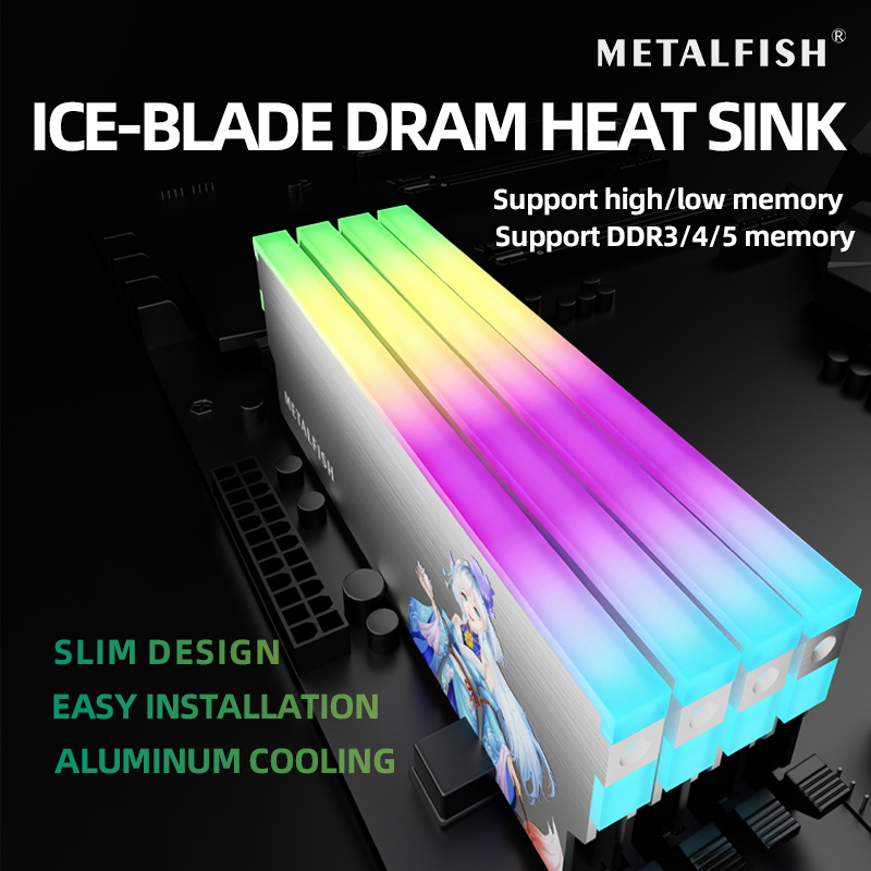 METALFISH DRAM Heatsink 5V-3PI - Ddr4 Desktop Ram 评论和价格
