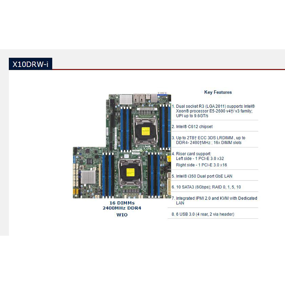 Board C612 2011 E5-2600 16 DIM - Ddr4 2400Mhz 评论和价格